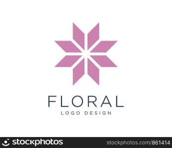 Flower Ornament Logo Vector Illustration