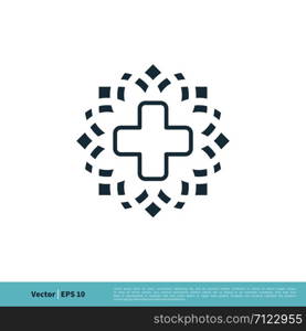 Flower Ornamental Decorative Health Care Icon Vector Logo Template Illustration Design. Vector EPS 10.