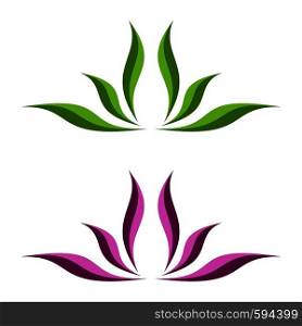 Flower Ornamental for Spa Logo
