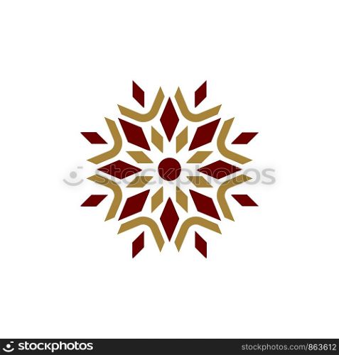 Flower Pattern Ornamental Logo Template Illustration Design. Vector EPS 10.
