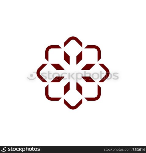 Flower Pattern Ornamental Logo Template Illustration Design. Vector EPS 10.