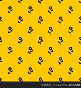 Flower pattern seamless vector repeat geometric yellow for any design. Flower pattern vector