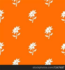 Flower pattern vector orange for any web design best. Flower pattern vector orange