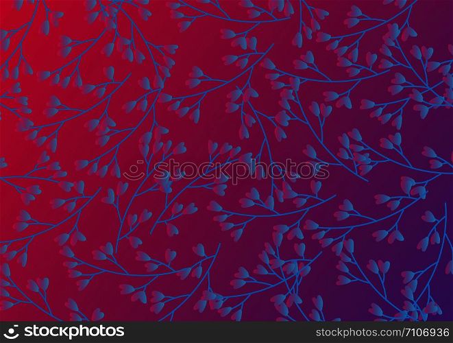 flower pattern with Neon purple background. Vector illustration