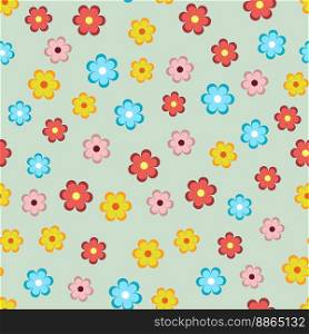 Flower seamless pattern vector illustration