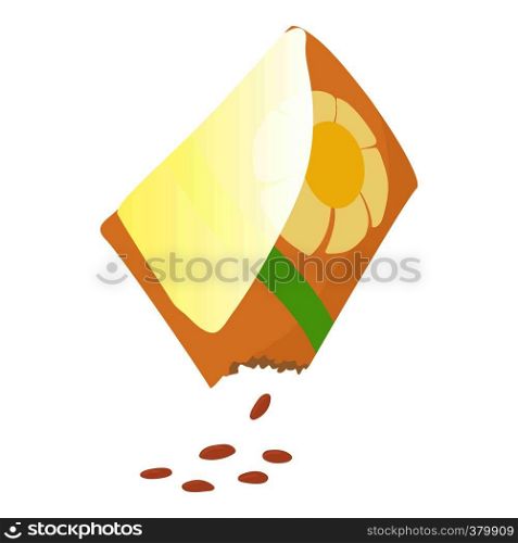 Flower seeds icon. Cartoon illustration of flower seeds vector icon for web design. Flower seeds icon, cartoon style