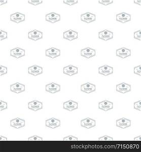 Flower shop pattern vector seamless repeat for any web design. Flower shop pattern vector seamless