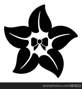 Flower star icon. Simple illustration of flower star vector icon for web. Flower star icon, simple style