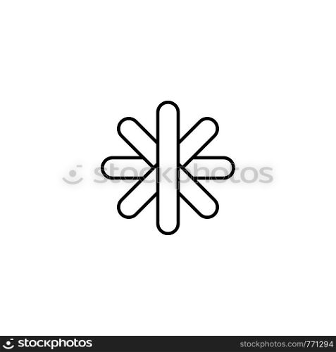 flower star sign symbol design illustration vector art. flower star sign symbol design illustration