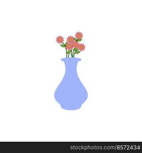 flower vase icon vector design templates white on background