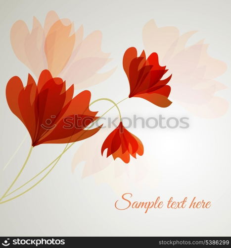 Flower vector background