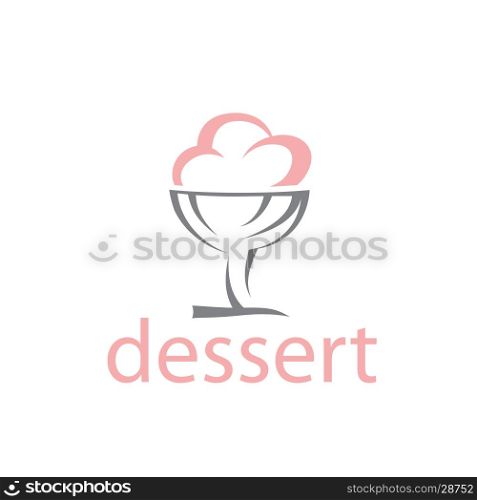 flower vector dessert. pattern design logo dessert. Vector illustration of icon