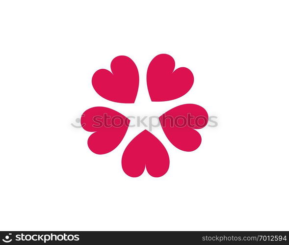 flower vector icon design template illustration