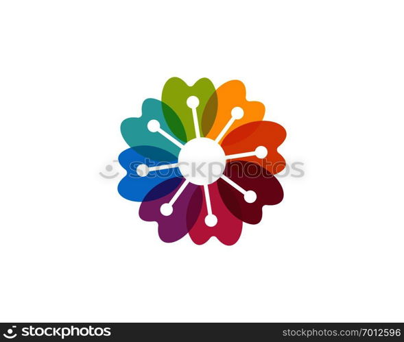 flower vector icon design template illustration