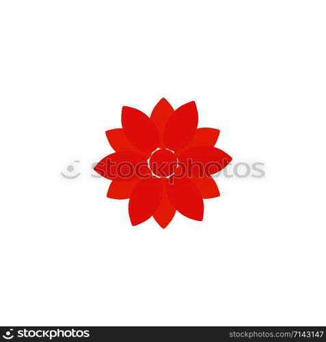 flower vector icon design template illustration