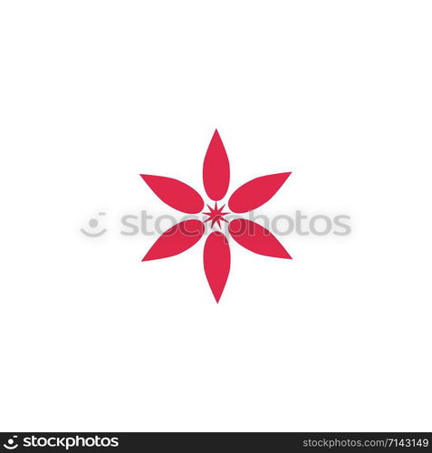 flower vector icon design template illustration