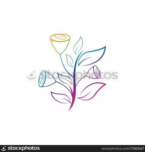 Flower vector icon illustration design