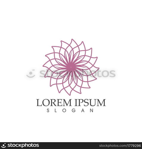 flower vector logo vector