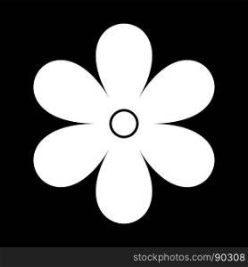 Flower white color icon .. Flower it is white color icon .