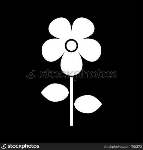 Flower white color icon .. Flower it is white color icon .