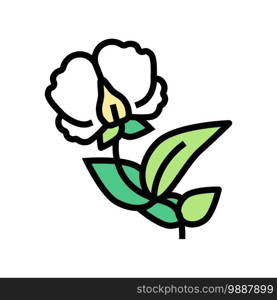 flowering plant peas color icon vector. flowering plant peas sign. isolated symbol illustration. flowering plant peas color icon vector illustration