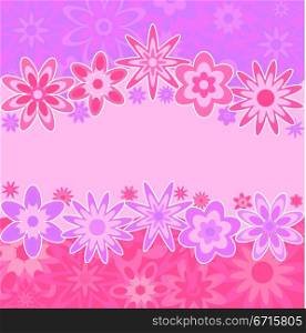 Flowers background, vector