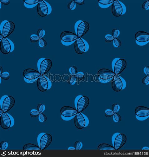 flowers blue pattern textile. vector illustration seamless textile template