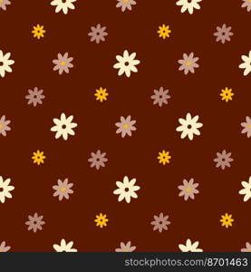 flowers boho seamless background.floral modern pattern. Vector illustration. boho flowers seamless background. Vector illustration