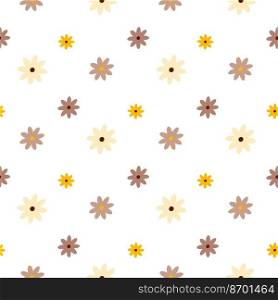 flowers boho seamless background.floral spring pattern. Vector illustration. boho flowers seamless background. Vector illustration