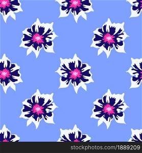 flowers cute repeat pattern background. textile background mosaic design