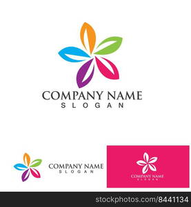 flowers design vector for spa, boutique, beauty salon, cosmetician, shop, yoga class, hotel and resort