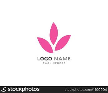 flowers logo Template icon