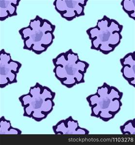 flowers purple cutes seamless repeat pattern. textile background mosaic design