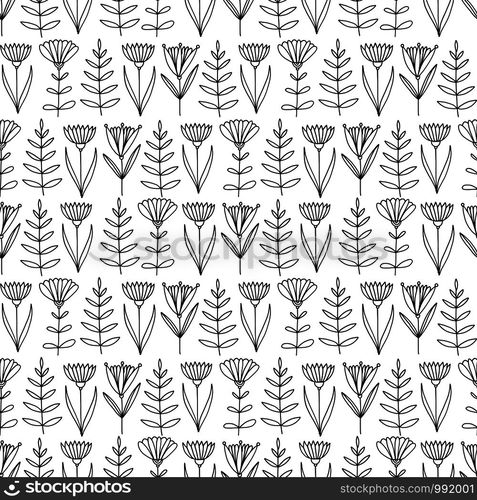 Flowers seamless pattern. Modern nature background. Floral pattern decoration. Wrapping paper, textile print, wallpaper design. Repeating floral print. Flowers seamless pattern. Modern nature background. Floral pattern decoration. Wrapping paper, textile print, wallpaper design. Repeating floral print.