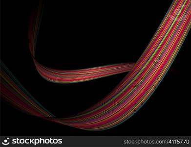Flowing abstract rainbow background with room to add text