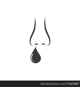 flu nose vector icon illustration design