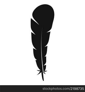 Fluff feather icon simple vector. Bird pen. Art smooth. Fluff feather icon simple vector. Bird pen