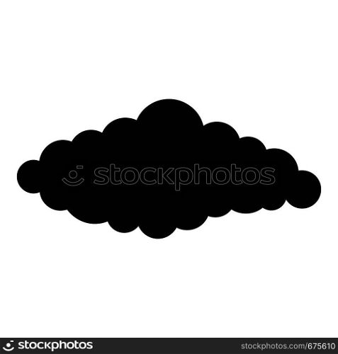 Fluffy cloud icon. Simple illustration of fluffy book vector icon for web. Fluffy cloud icon, simple style.