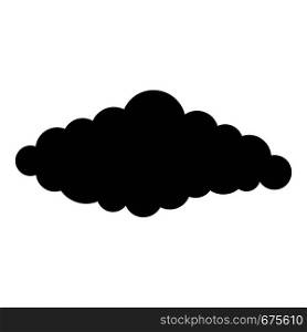 Fluffy cloud icon. Simple illustration of fluffy book vector icon for web. Fluffy cloud icon, simple style.