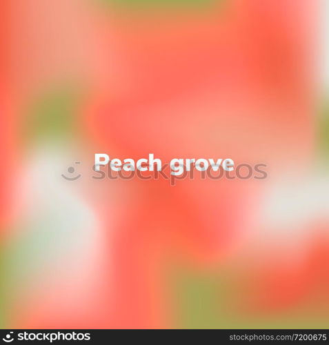 Fluid background, square blurred background, gradient, vector illustration. Living coral. Pink. White. Green Color of the year 2019. Fluid background, square blurred background, gradient, vector il