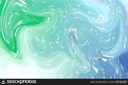 Fluid colorful shapes background. Green blue Trendy gradients. Fluid shapes composition. Abstract Modern Liquid Swirl Marble flyer design for background. vector Eps10.