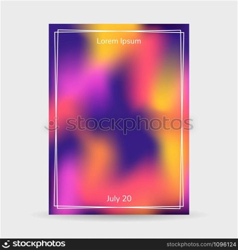 Fluid colors background, blurred background, poster, purple, pink, yellow gradient banner vector illustration. Fluid colors background, blurred background, poster, purple, pin