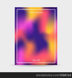 Fluid colors background, blurred background, poster, purple, pink, yellow gradient banner vector illustration. Fluid colors background, blurred background, poster, purple, pin