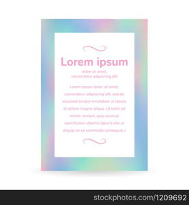 Fluid colors, blurred background, poster, gradient banner, postcard, vector illustration, pink, purple, blue, green, pastel. Holographic.