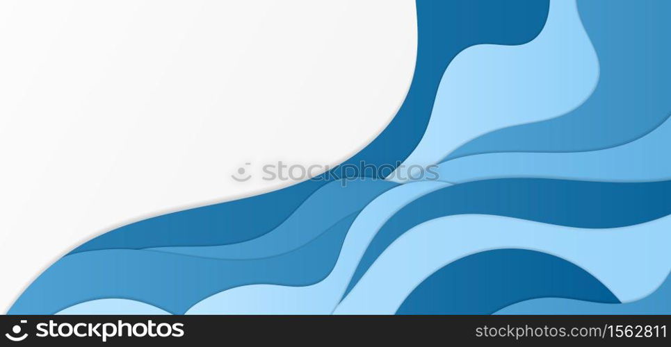 Fluid curve shape design water concept abstract background. vector illustration.