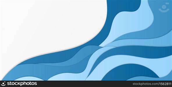 Fluid curve shape design water concept abstract background. vector illustration.
