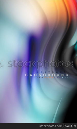 Fluid liquid colors design, colorful marble or plastic wavy texture background, glowing multicolored elements on black, for business or technology presentation or web brochure cover design, wallpaper. Fluid liquid colors design, colorful marble or plastic wavy texture background, glowing multicolored elements on black, for business or technology presentation or web brochure cover design, wallpaper, vector illustration