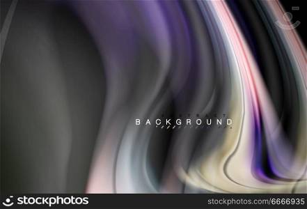 Fluid liquid colors design, colorful marble or plastic wavy texture background, glowing multicolored elements on black, for business or technology presentation or web brochure cover design, wallpaper. Fluid liquid colors design, colorful marble or plastic wavy texture background, glowing multicolored elements on black, for business or technology presentation or web brochure cover design, wallpaper, vector illustration