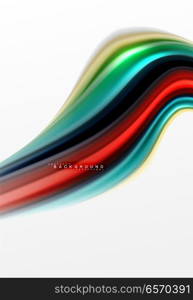 Fluid liquid mixing colors concept on light grey background, curve flow, trendy abstract layout template for business or technology presentation or web brochure cover, wallpaper. Fluid liquid mixing colors concept on light grey background, curve flow, trendy abstract layout template for business or technology presentation or web brochure cover, wallpaper. Vector illustration