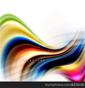 Fluid liquid mixing colors concept on light grey background, wave and swirl curve flow line, trendy abstract layout template for business presentation, app wallpaper banner, poster or wallpaper. Fluid liquid mixing colors concept on light grey background, wave and swirl curve flow line, trendy abstract layout template for business presentation, app wallpaper banner, poster or wallpaper. Vector illustration